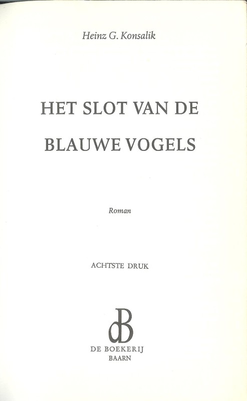 Het Slot Van De Blauwe Vogels